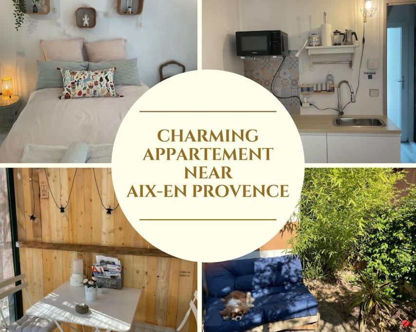 Charming Studio To Venelles 10 Minutes From Aix Buitenkant foto